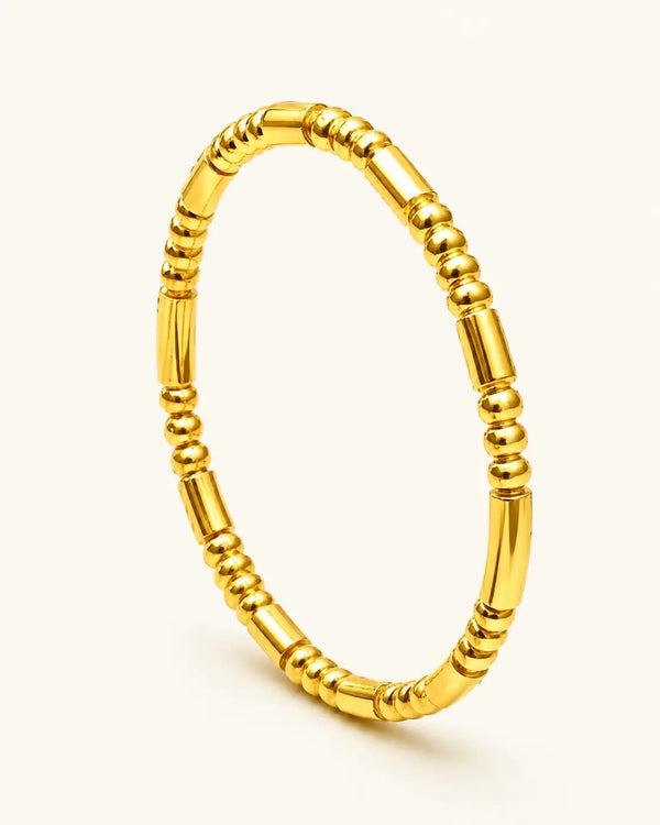 Anti Tarnish Beaded Gold Bracelet