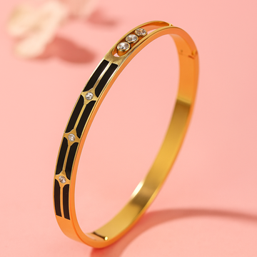 Anti tarnish 18k gold plated cubic zirconia bracelet for women