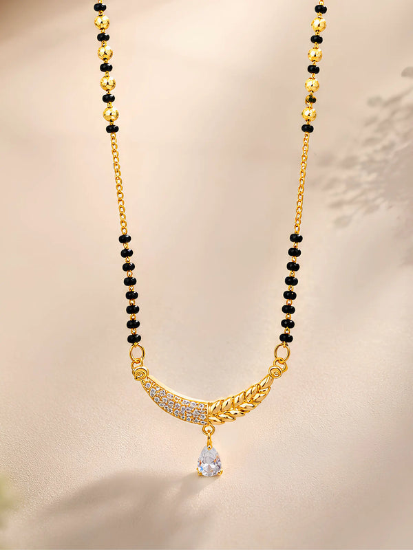 Anti-Tarnish Leaf Drop Mangalsutra