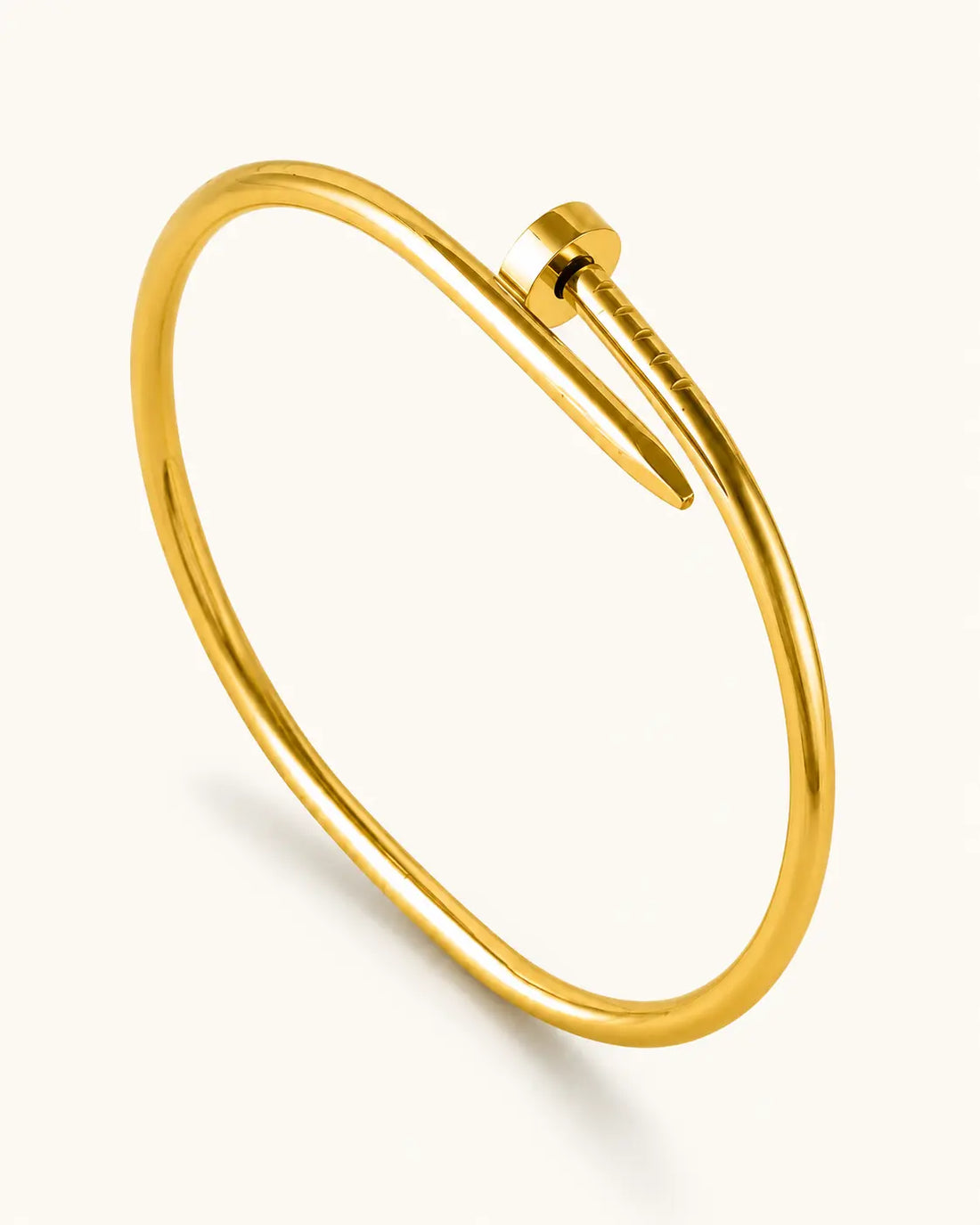 24K PVD Gold Nail Bracelet Shimmera