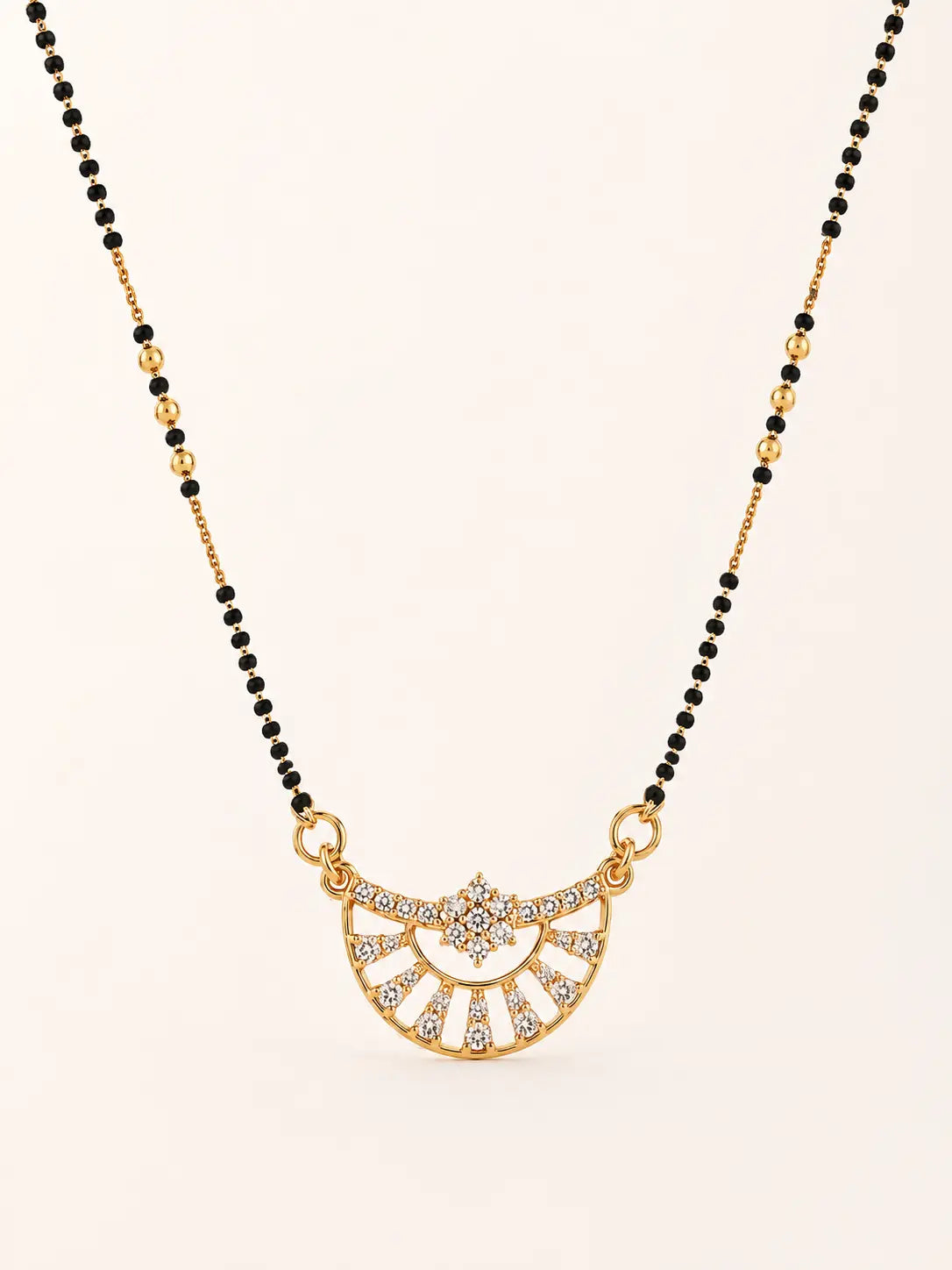 Anti Tarnish V-Curve CZ Drop Mangalsutra Shimmera
