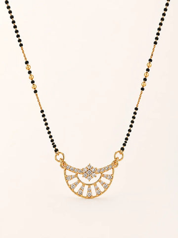 Anti Tarnish V-Curve CZ Drop Mangalsutra Shimmera
