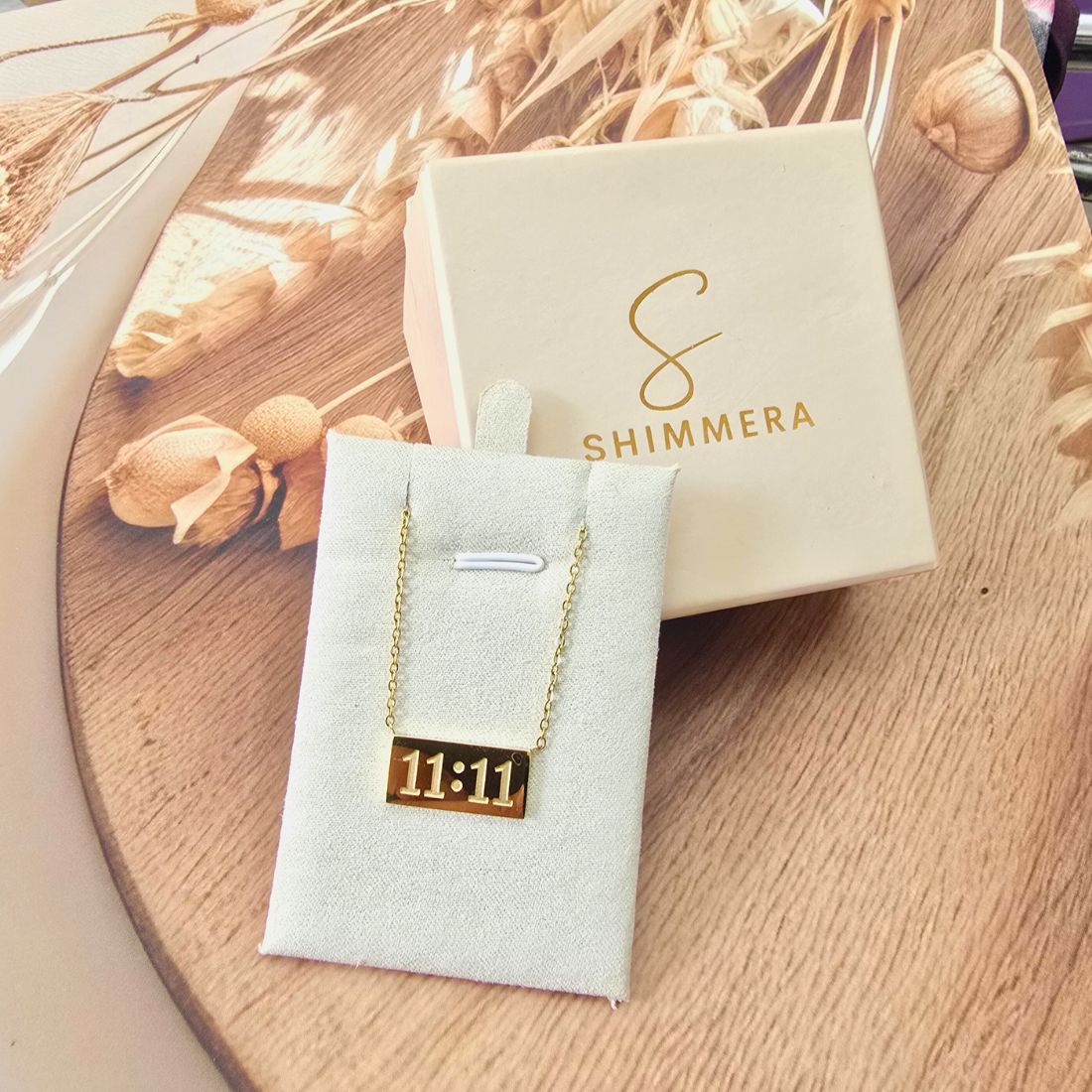 Gold Plated Angel Guardian Manifestation Lucky Number 11:11 Chic Dainty All Occasion Pendant Necklace