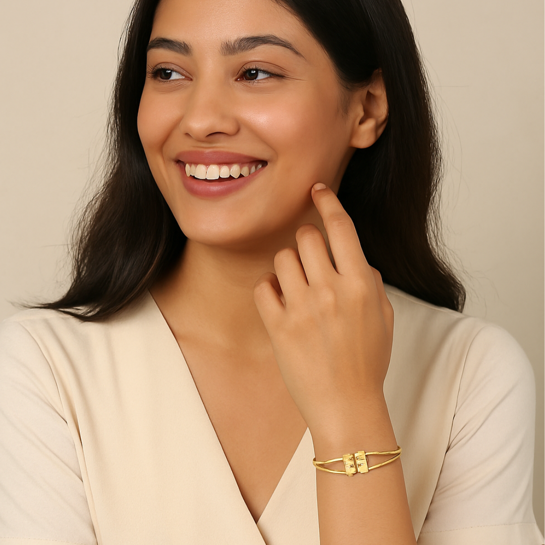 Anti tarnish 18k Gold plated butterfly bracelet