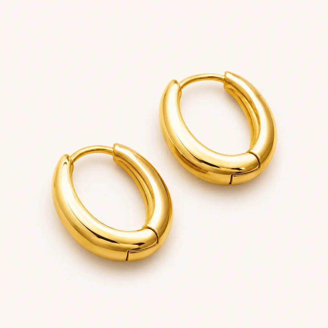 Anti-Tarnish 18K Gold-Plated Golden Hoop Earrings for Girls and Women Shimmera