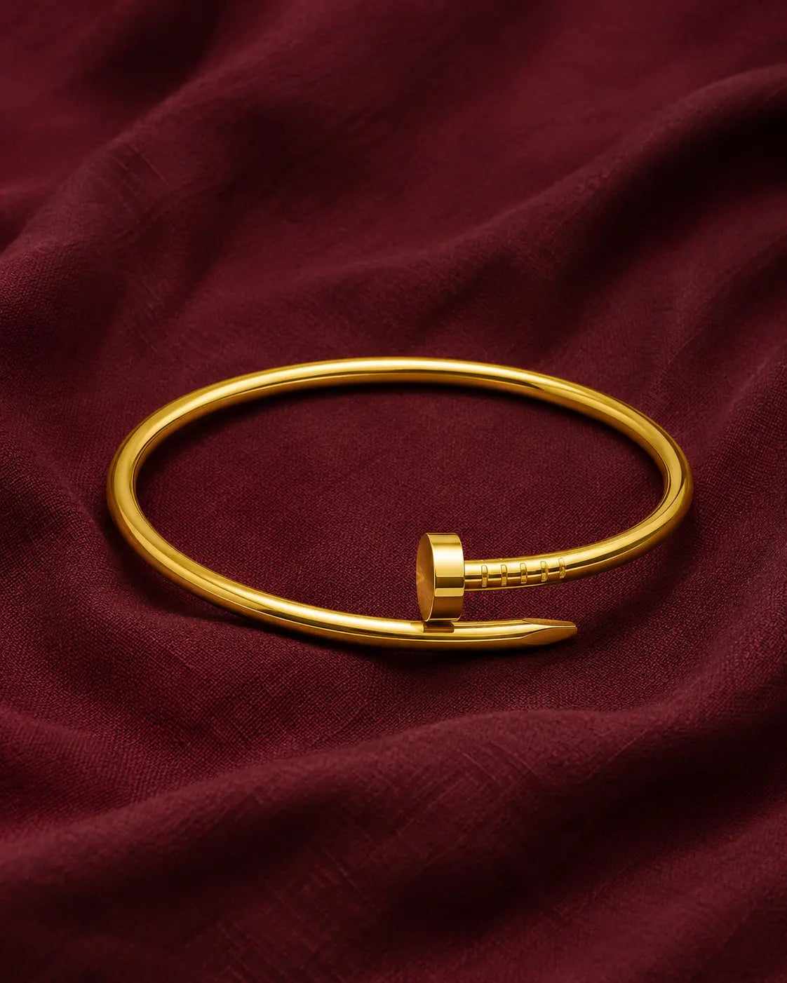 24K PVD Gold Nail Bracelet Shimmera