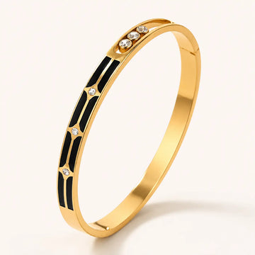 Anti-Tarnish 18K Gold Plated Cubic Zirconia Bracelet Shimmera