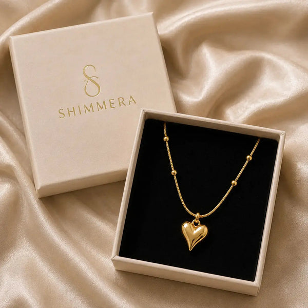 Gold Heart Anti-Tarnish Pendant Chain | Shimmera