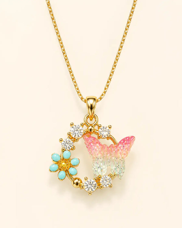 Anti Tarnish Butterfly Pendant Chain